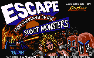 Escape from the Planet of the Robot Monsters Title Screen